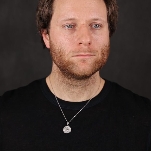 18k Gold Compass North Star Pendant Chain Mens Compass Necklace - Picture 3 of 16